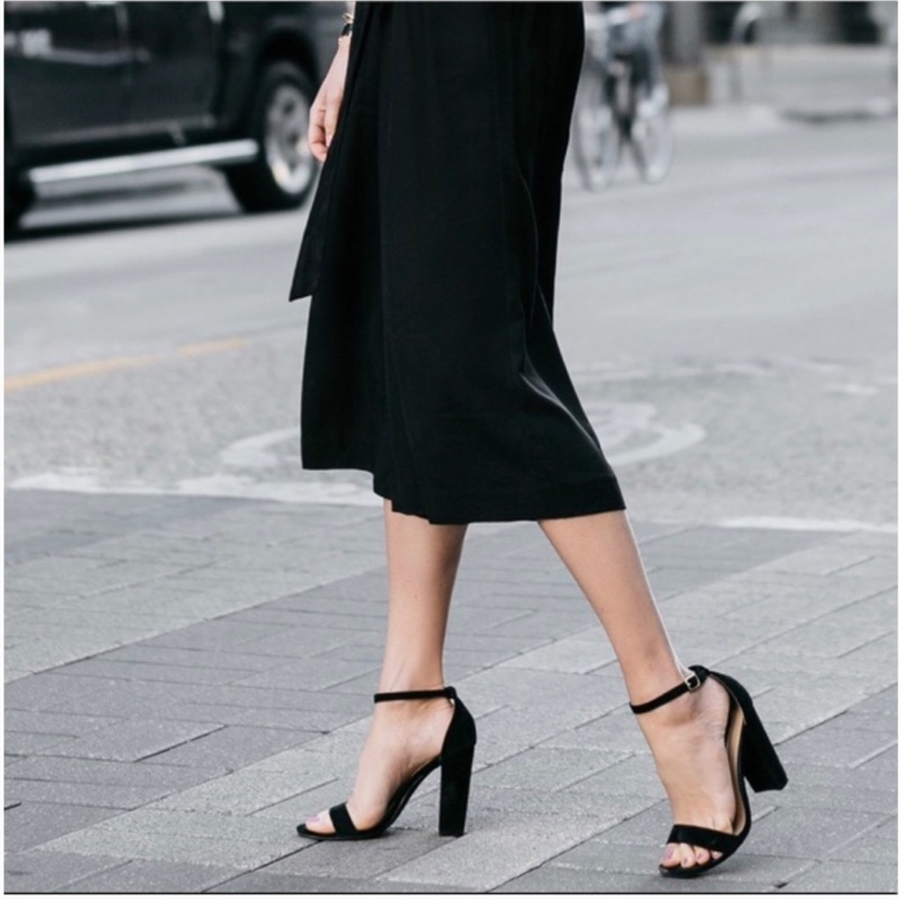 Steve Madden Black Carson Suede Heels - SIZE 10 - Picture 3 of 11